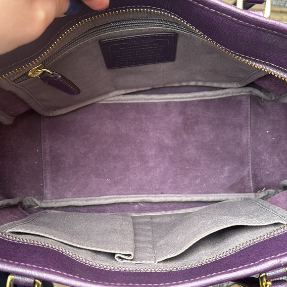 Coach Plum Purple Tote Bag - Picture 5 of 8